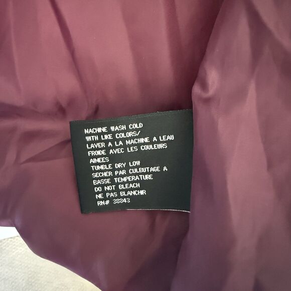 DKNY Women's Purple Plum Down Feather Puffer Winter Coat Fall Cold Weather Snow - Picture 10 of 16